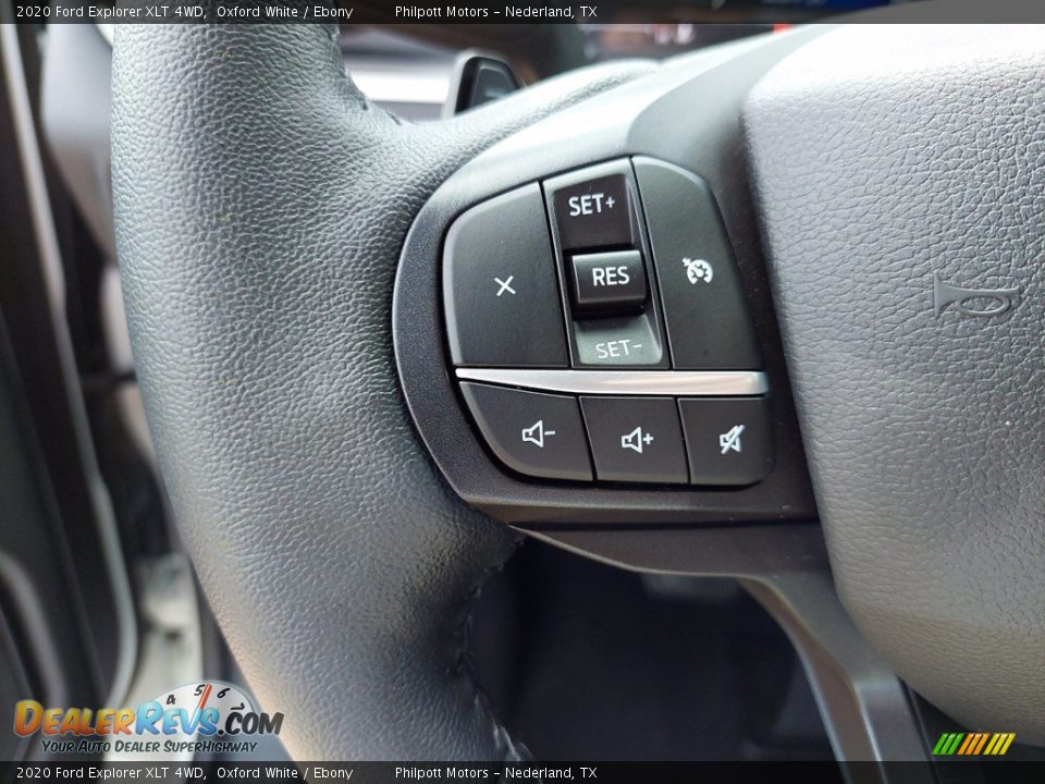 2020 Ford Explorer XLT 4WD Oxford White / Ebony Photo #13
