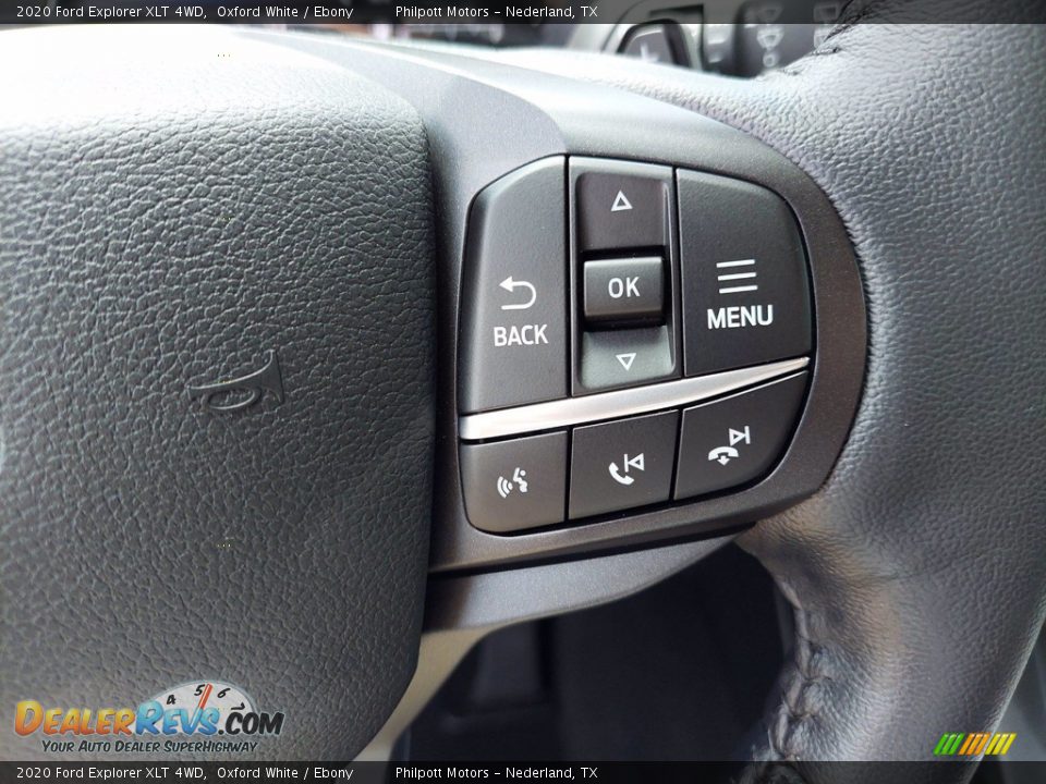 2020 Ford Explorer XLT 4WD Oxford White / Ebony Photo #14