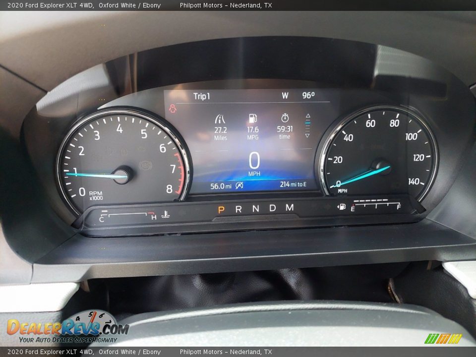 2020 Ford Explorer XLT 4WD Oxford White / Ebony Photo #15