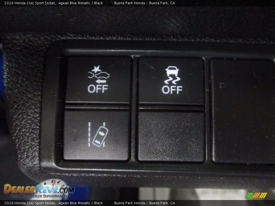 2019 Honda Civic Sport Sedan Agean Blue Metallic / Black Photo #19