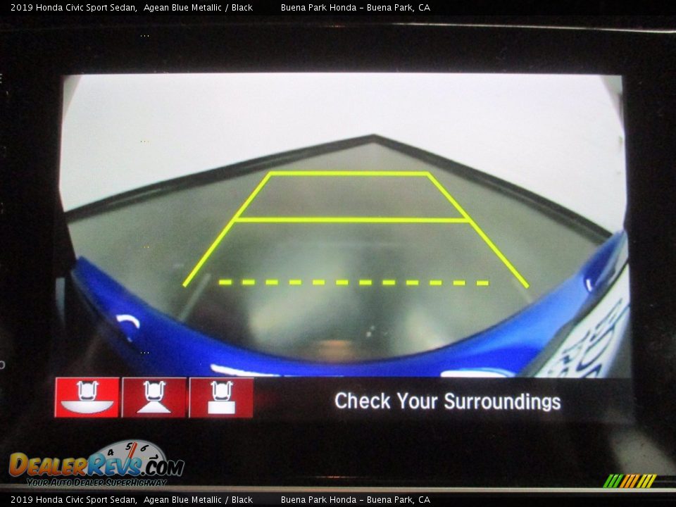 2019 Honda Civic Sport Sedan Agean Blue Metallic / Black Photo #23