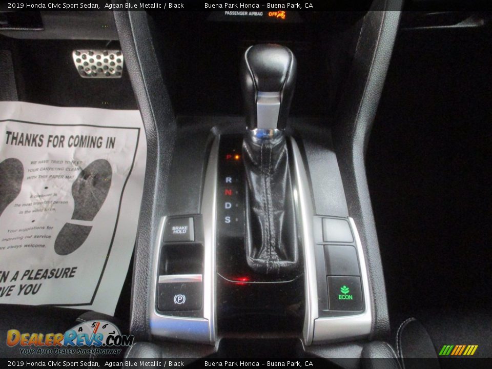 2019 Honda Civic Sport Sedan Agean Blue Metallic / Black Photo #25