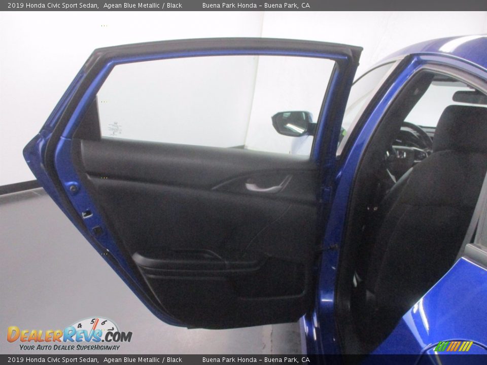 2019 Honda Civic Sport Sedan Agean Blue Metallic / Black Photo #27