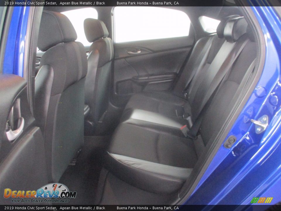 2019 Honda Civic Sport Sedan Agean Blue Metallic / Black Photo #28