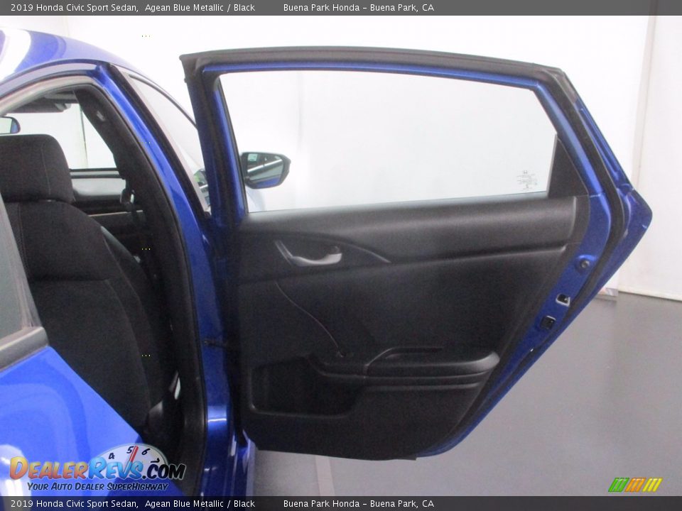 2019 Honda Civic Sport Sedan Agean Blue Metallic / Black Photo #30