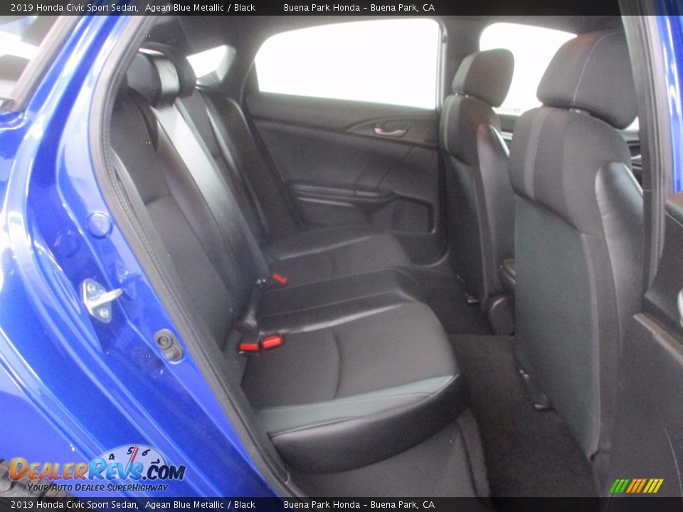 2019 Honda Civic Sport Sedan Agean Blue Metallic / Black Photo #31