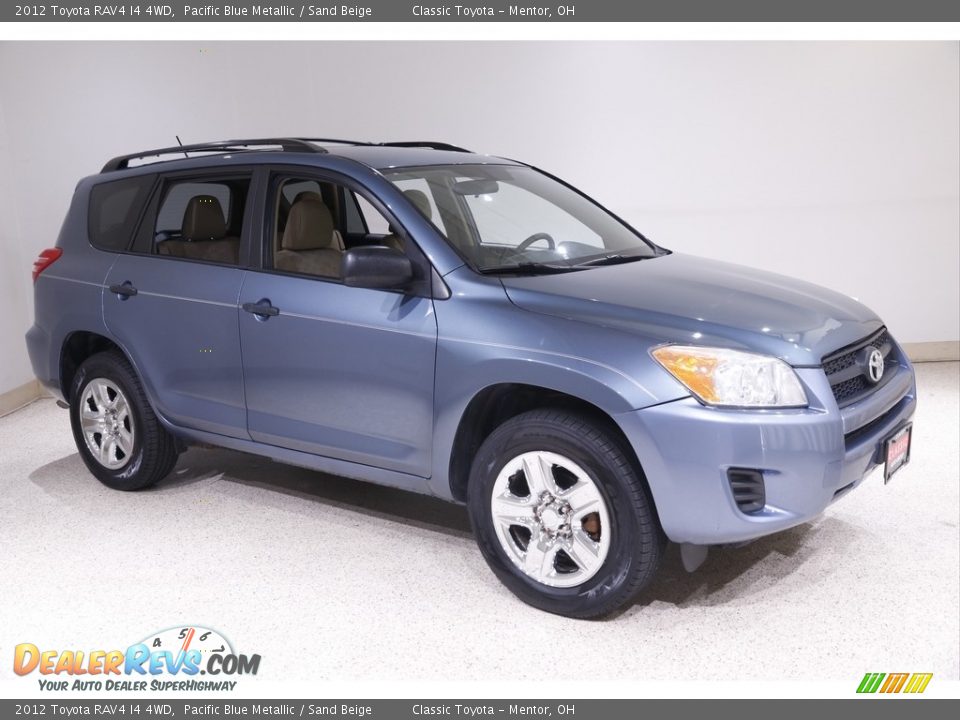 2012 Toyota RAV4 I4 4WD Pacific Blue Metallic / Sand Beige Photo #1
