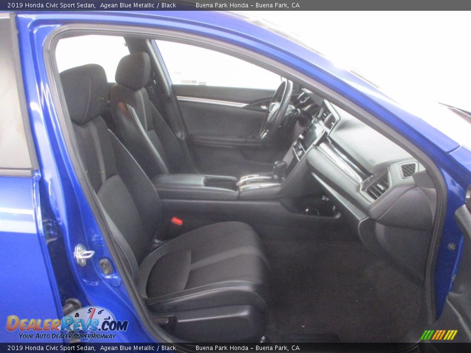 2019 Honda Civic Sport Sedan Agean Blue Metallic / Black Photo #33