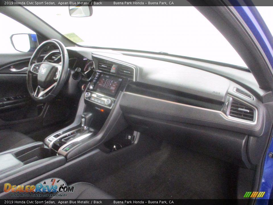 2019 Honda Civic Sport Sedan Agean Blue Metallic / Black Photo #34