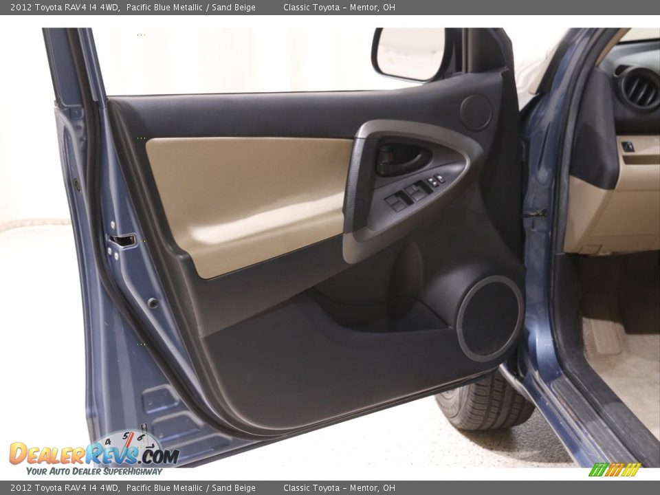 2012 Toyota RAV4 I4 4WD Pacific Blue Metallic / Sand Beige Photo #4