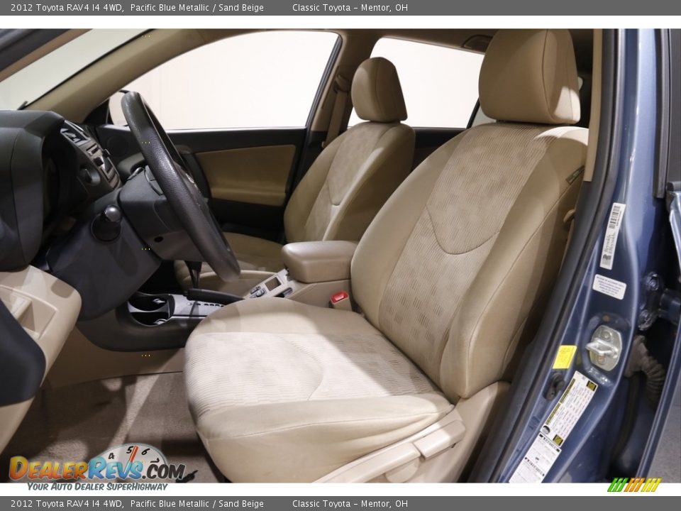 2012 Toyota RAV4 I4 4WD Pacific Blue Metallic / Sand Beige Photo #5