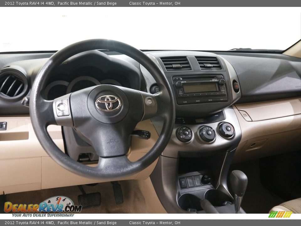 2012 Toyota RAV4 I4 4WD Pacific Blue Metallic / Sand Beige Photo #6