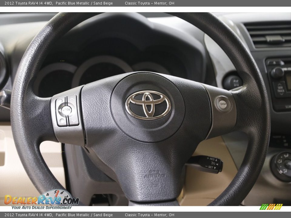 2012 Toyota RAV4 I4 4WD Pacific Blue Metallic / Sand Beige Photo #7