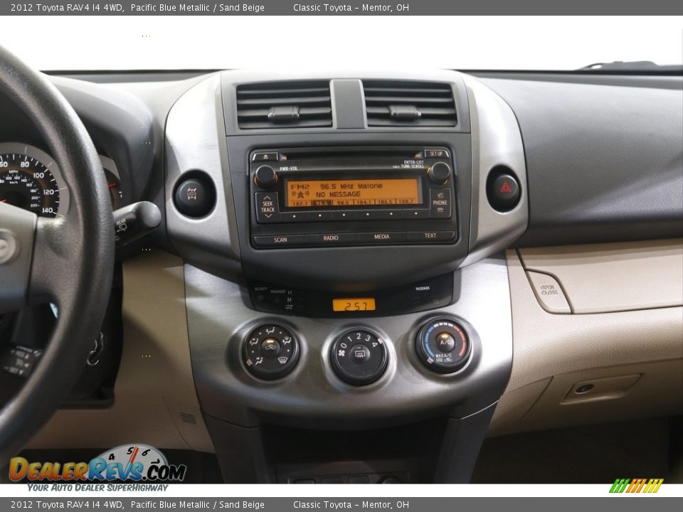 2012 Toyota RAV4 I4 4WD Pacific Blue Metallic / Sand Beige Photo #9