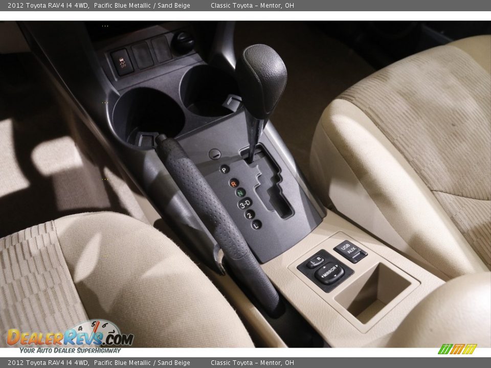 2012 Toyota RAV4 I4 4WD Pacific Blue Metallic / Sand Beige Photo #11
