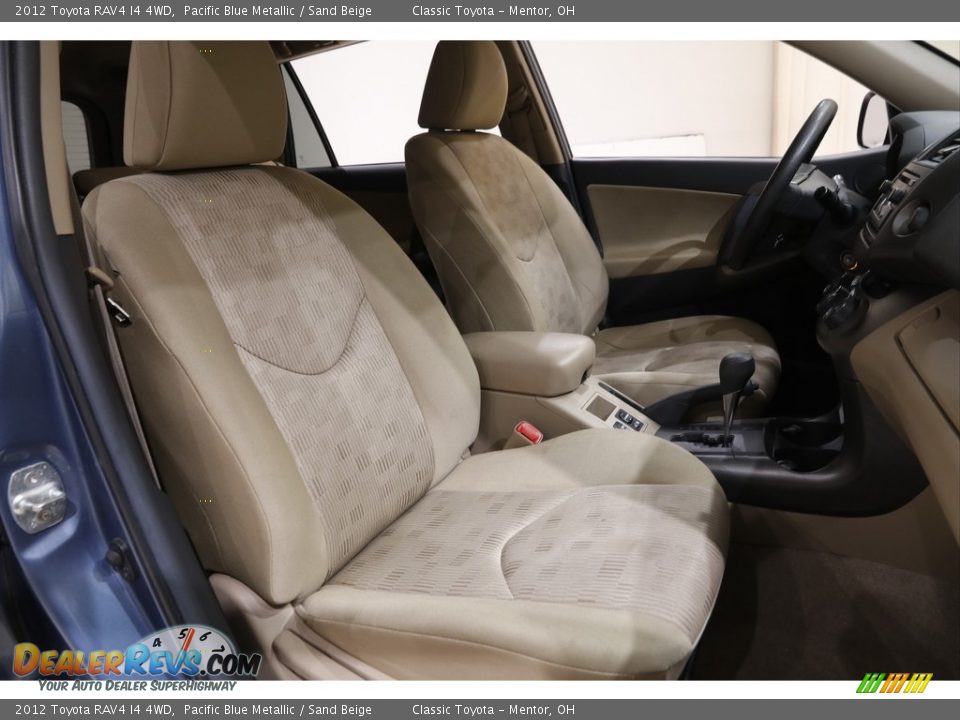 2012 Toyota RAV4 I4 4WD Pacific Blue Metallic / Sand Beige Photo #12