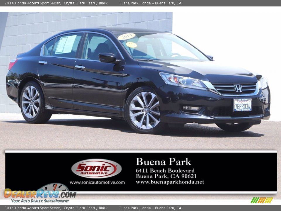 2014 Honda Accord Sport Sedan Crystal Black Pearl / Black Photo #1