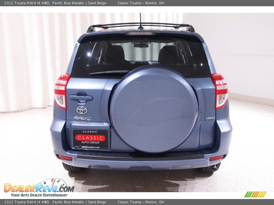 2012 Toyota RAV4 I4 4WD Pacific Blue Metallic / Sand Beige Photo #15