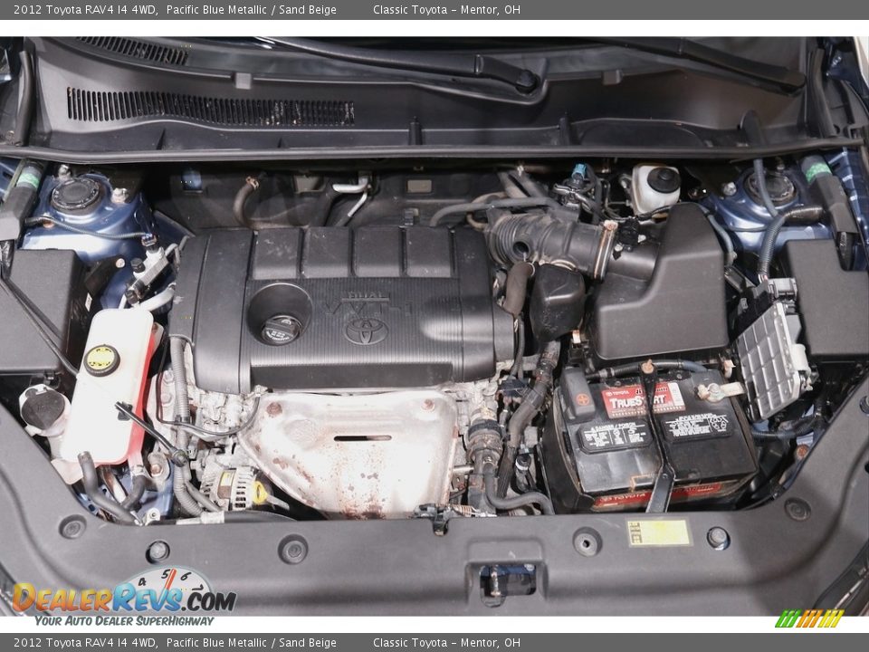 2012 Toyota RAV4 I4 4WD Pacific Blue Metallic / Sand Beige Photo #16