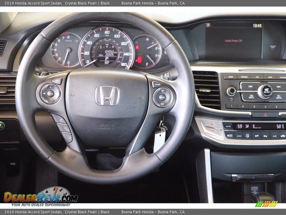 2014 Honda Accord Sport Sedan Crystal Black Pearl / Black Photo #6