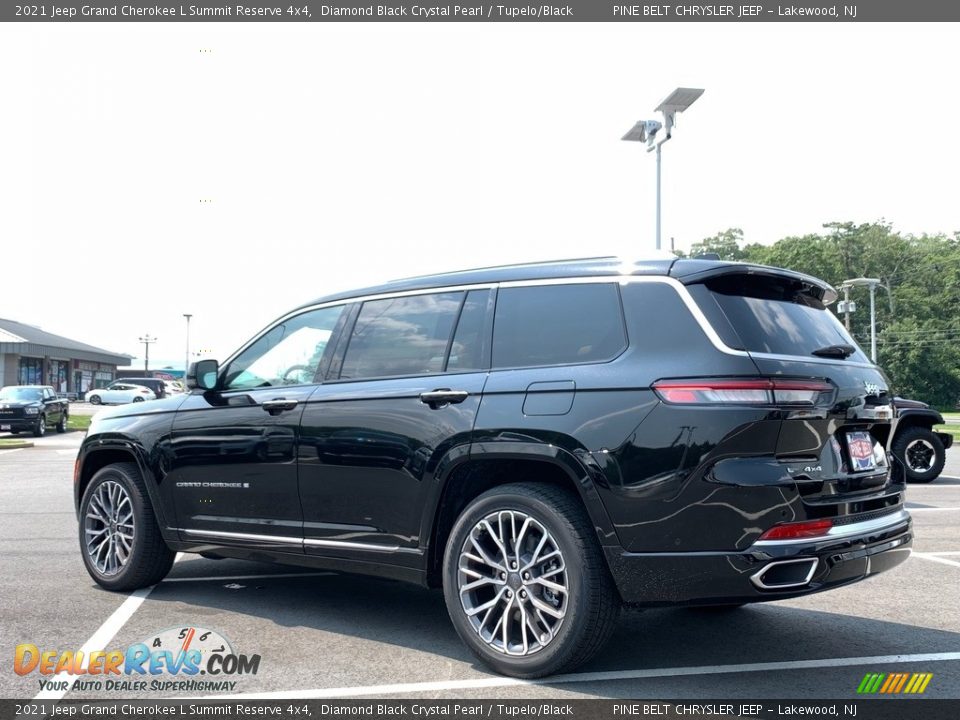 2021 Jeep Grand Cherokee L Summit Reserve 4x4 Diamond Black Crystal Pearl / Tupelo/Black Photo #4