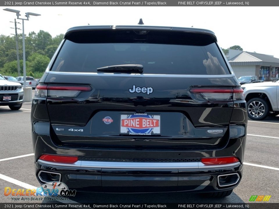 2021 Jeep Grand Cherokee L Summit Reserve 4x4 Diamond Black Crystal Pearl / Tupelo/Black Photo #5