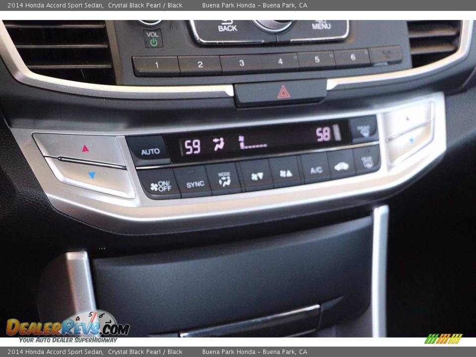 2014 Honda Accord Sport Sedan Crystal Black Pearl / Black Photo #24