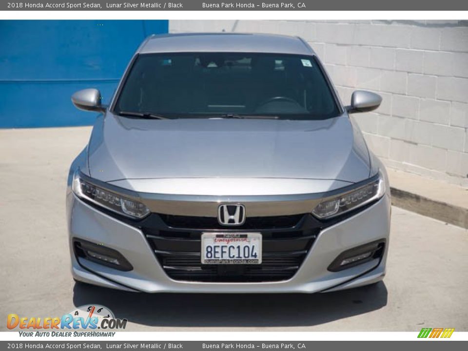 2018 Honda Accord Sport Sedan Lunar Silver Metallic / Black Photo #7