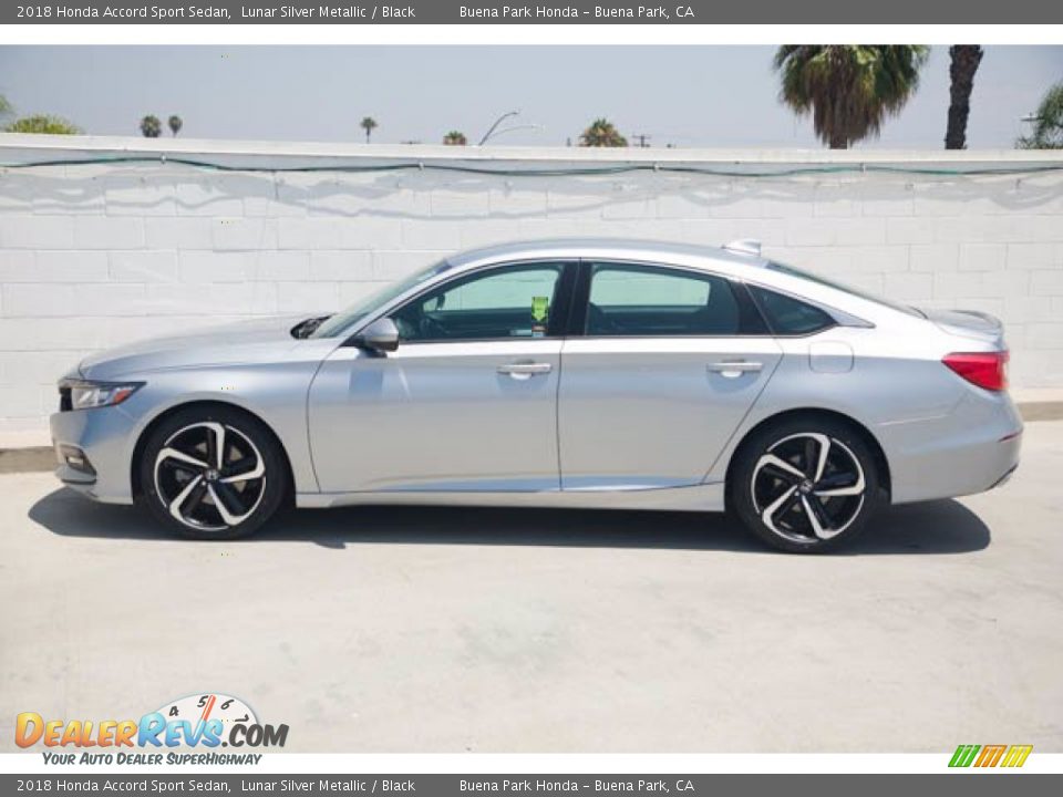 2018 Honda Accord Sport Sedan Lunar Silver Metallic / Black Photo #8