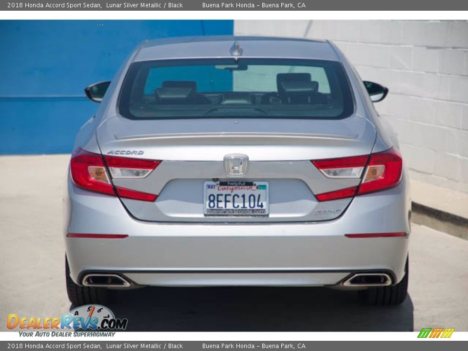 2018 Honda Accord Sport Sedan Lunar Silver Metallic / Black Photo #9