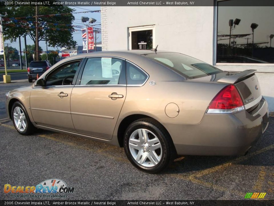 2006 Chevrolet Impala LTZ Amber Bronze Metallic / Neutral Beige Photo #4