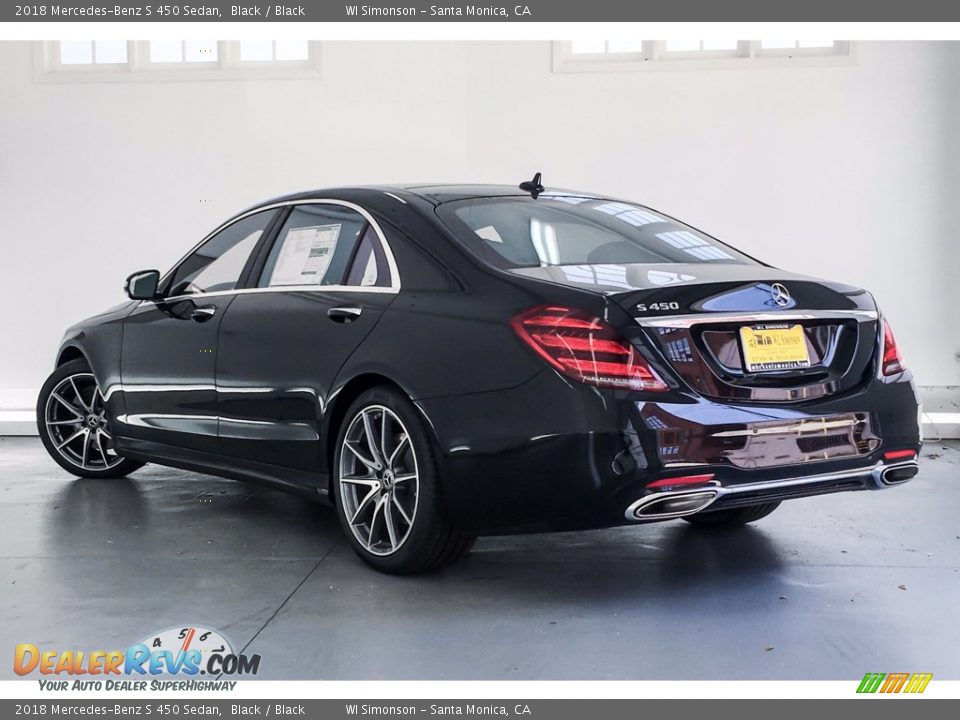 2018 Mercedes-Benz S 450 Sedan Black / Black Photo #2