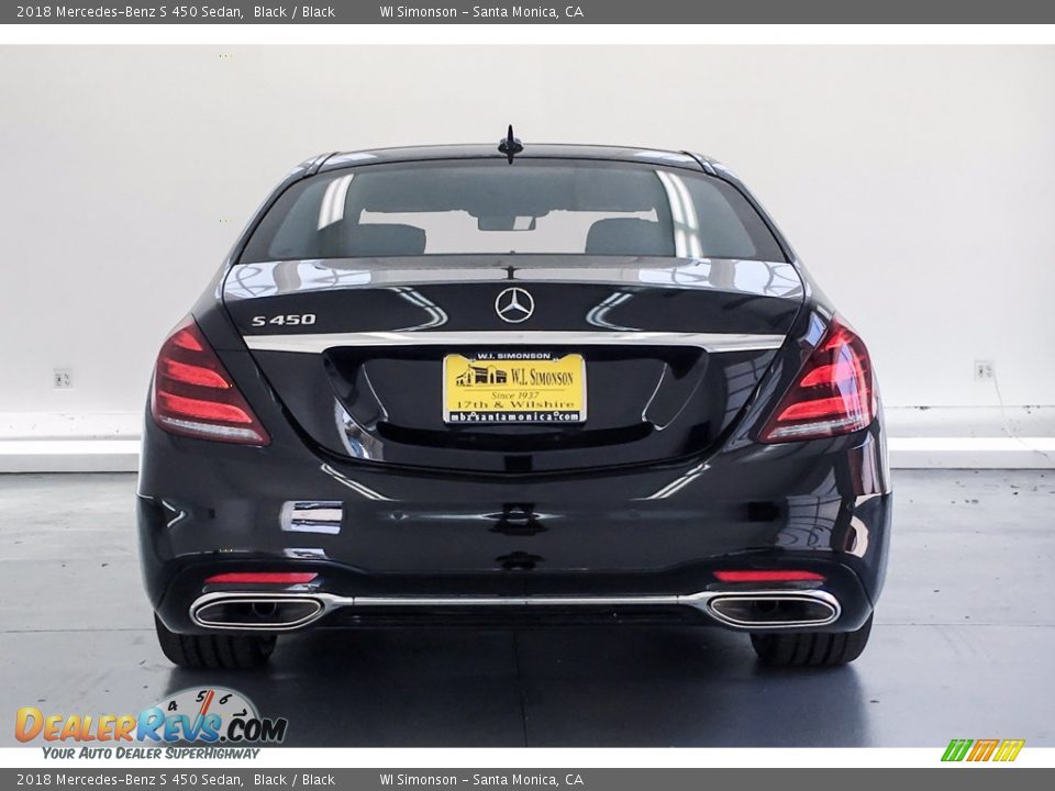 2018 Mercedes-Benz S 450 Sedan Black / Black Photo #3