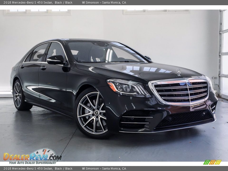 2018 Mercedes-Benz S 450 Sedan Black / Black Photo #12