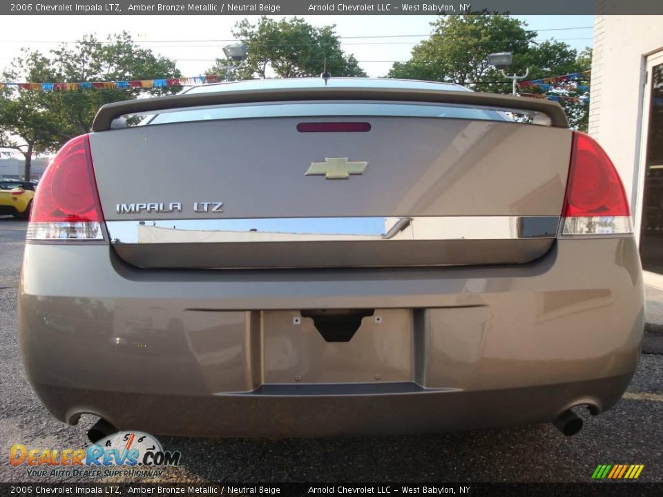 2006 Chevrolet Impala LTZ Amber Bronze Metallic / Neutral Beige Photo #5