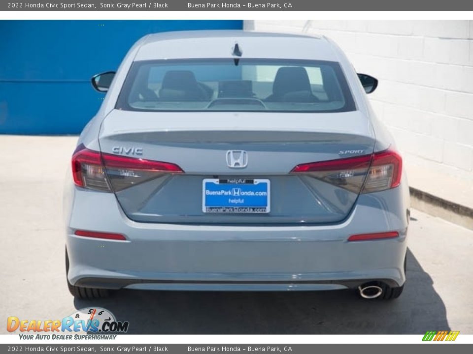 2022 Honda Civic Sport Sedan Sonic Gray Pearl / Black Photo #5