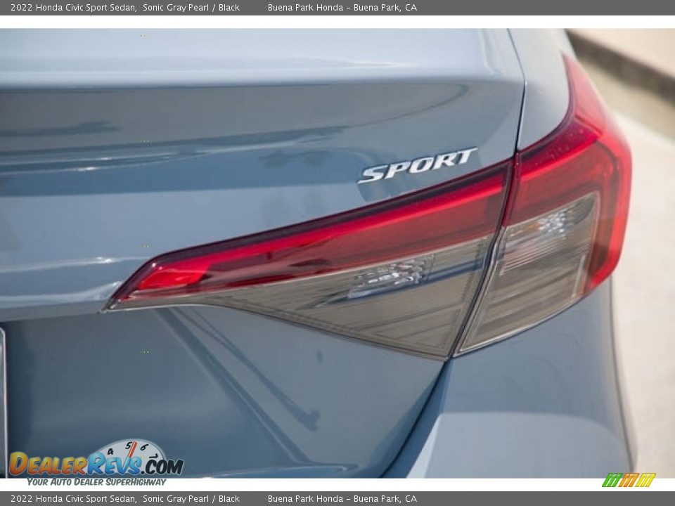 2022 Honda Civic Sport Sedan Sonic Gray Pearl / Black Photo #7