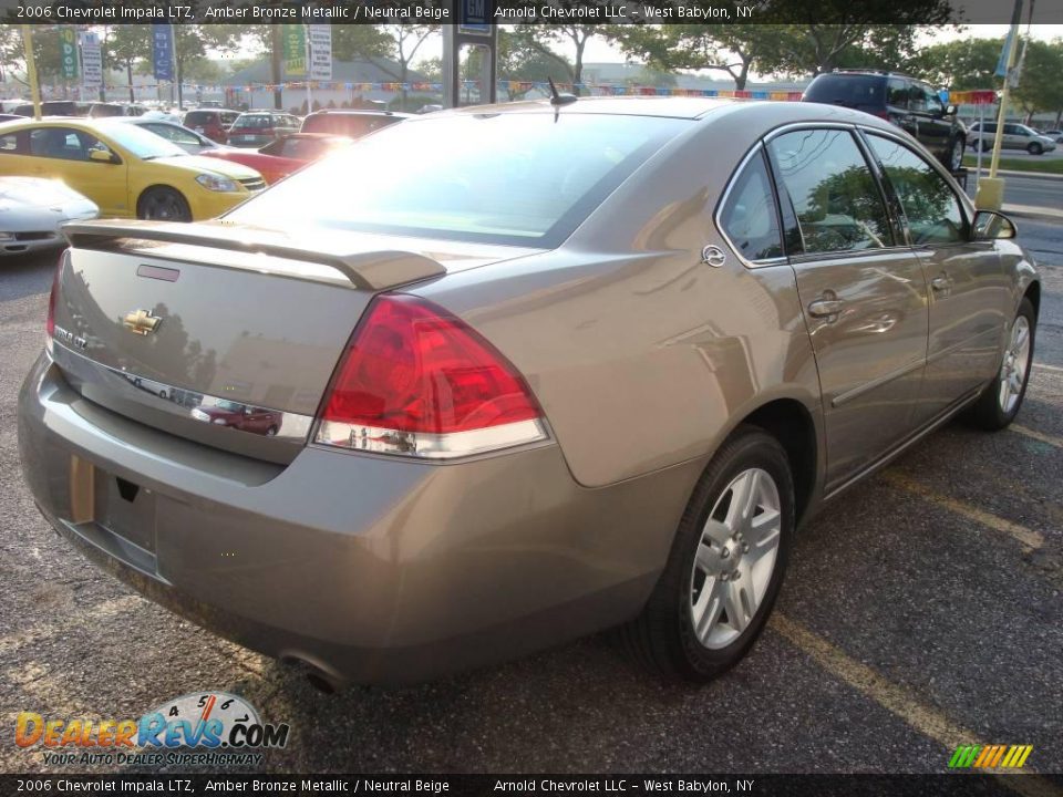 2006 Chevrolet Impala LTZ Amber Bronze Metallic / Neutral Beige Photo #6