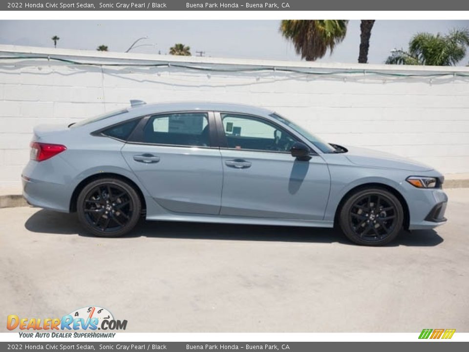 2022 Honda Civic Sport Sedan Sonic Gray Pearl / Black Photo #8