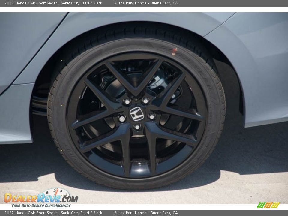 2022 Honda Civic Sport Sedan Sonic Gray Pearl / Black Photo #12