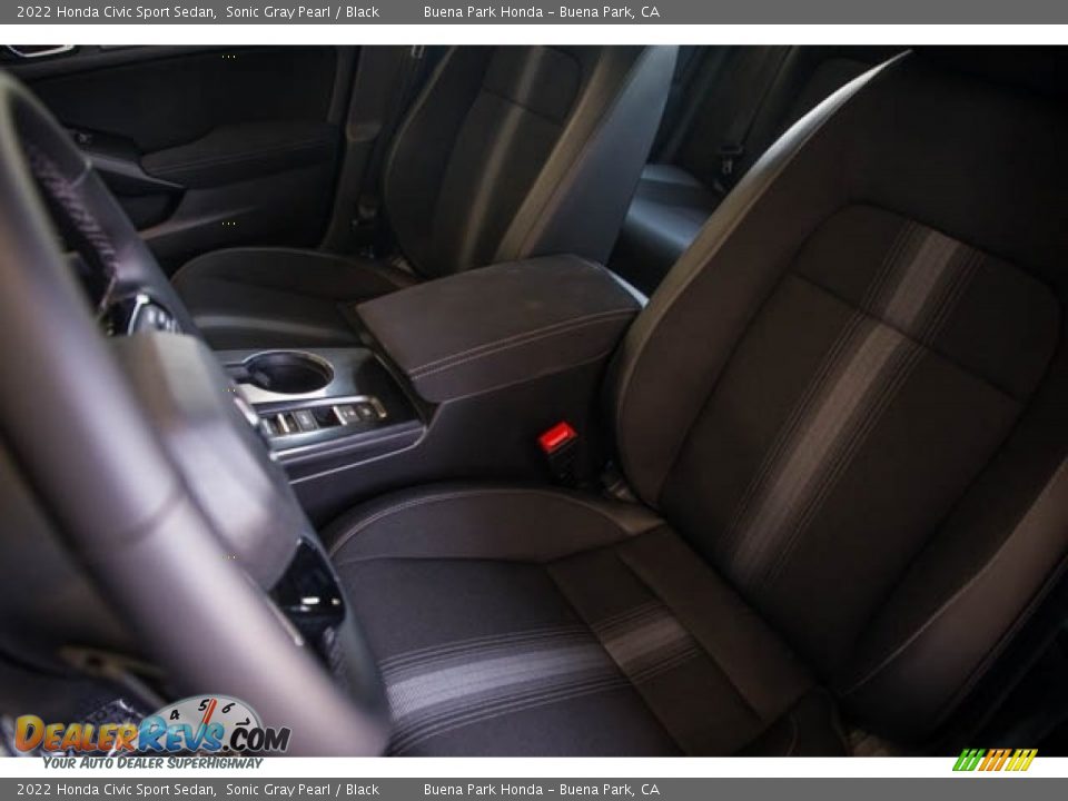 2022 Honda Civic Sport Sedan Sonic Gray Pearl / Black Photo #24