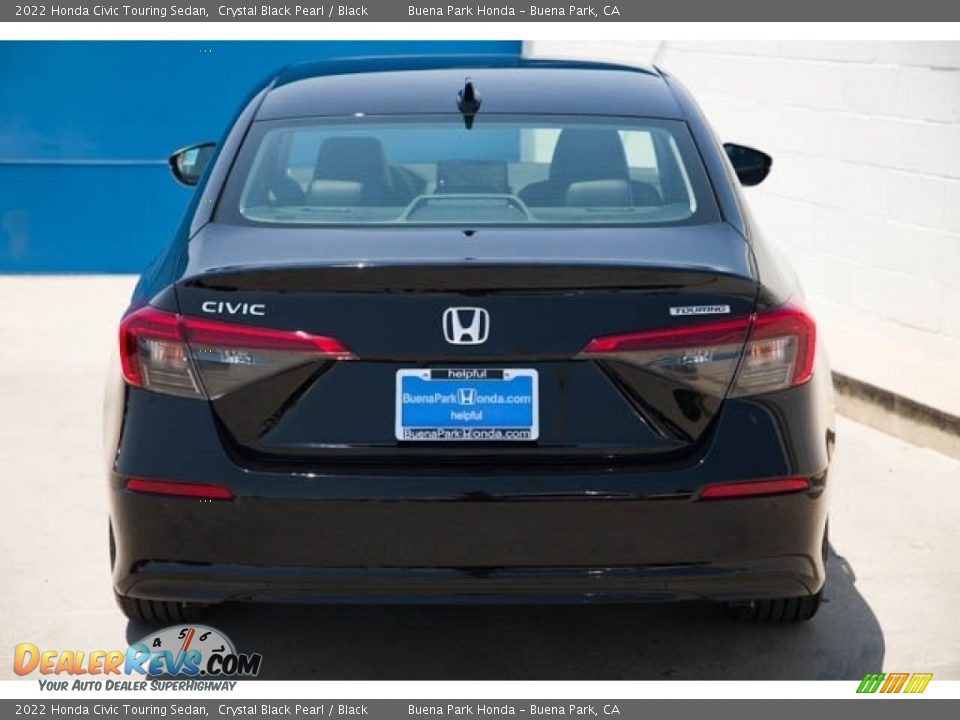 2022 Honda Civic Touring Sedan Crystal Black Pearl / Black Photo #5