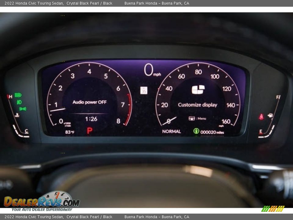 2022 Honda Civic Touring Sedan Gauges Photo #18