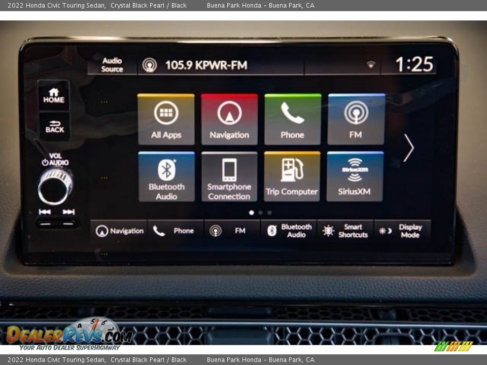 Controls of 2022 Honda Civic Touring Sedan Photo #32