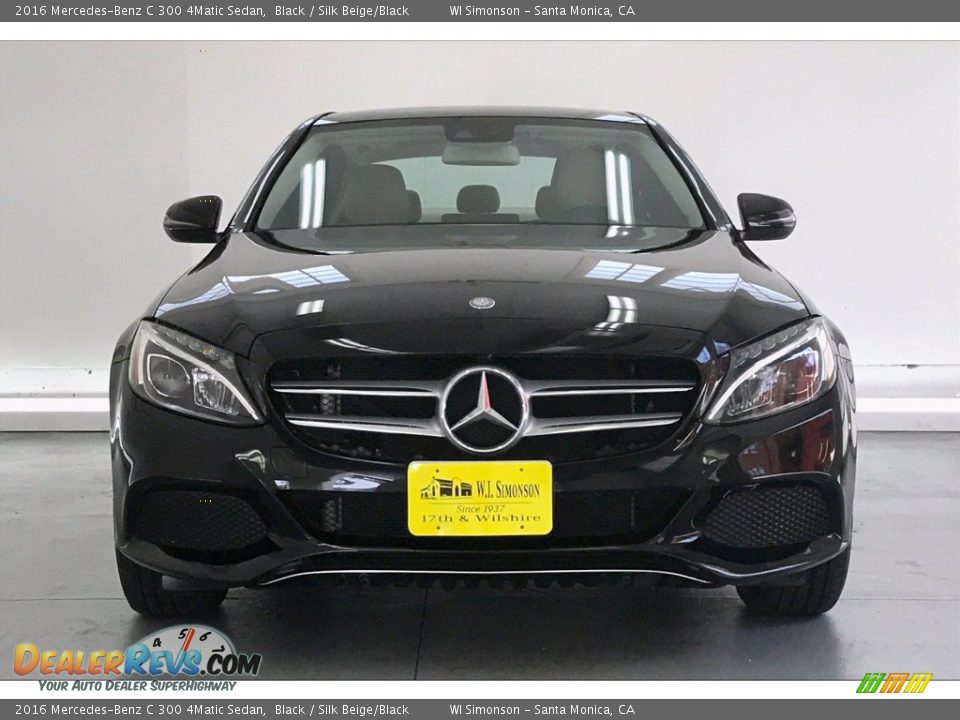 2016 Mercedes-Benz C 300 4Matic Sedan Black / Silk Beige/Black Photo #2