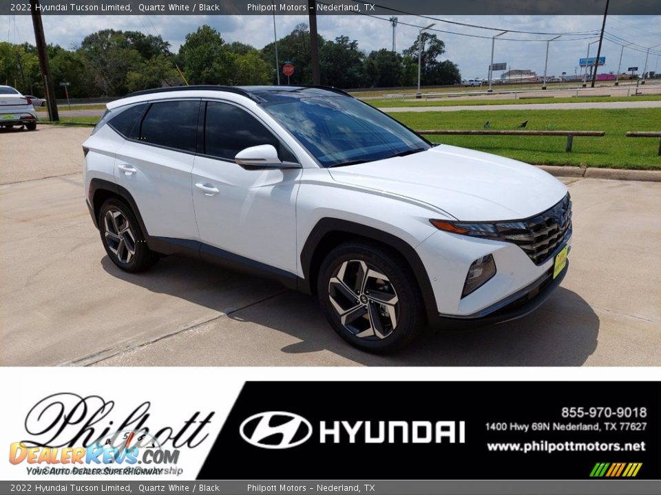 2022 Hyundai Tucson Limited Quartz White / Black Photo #1
