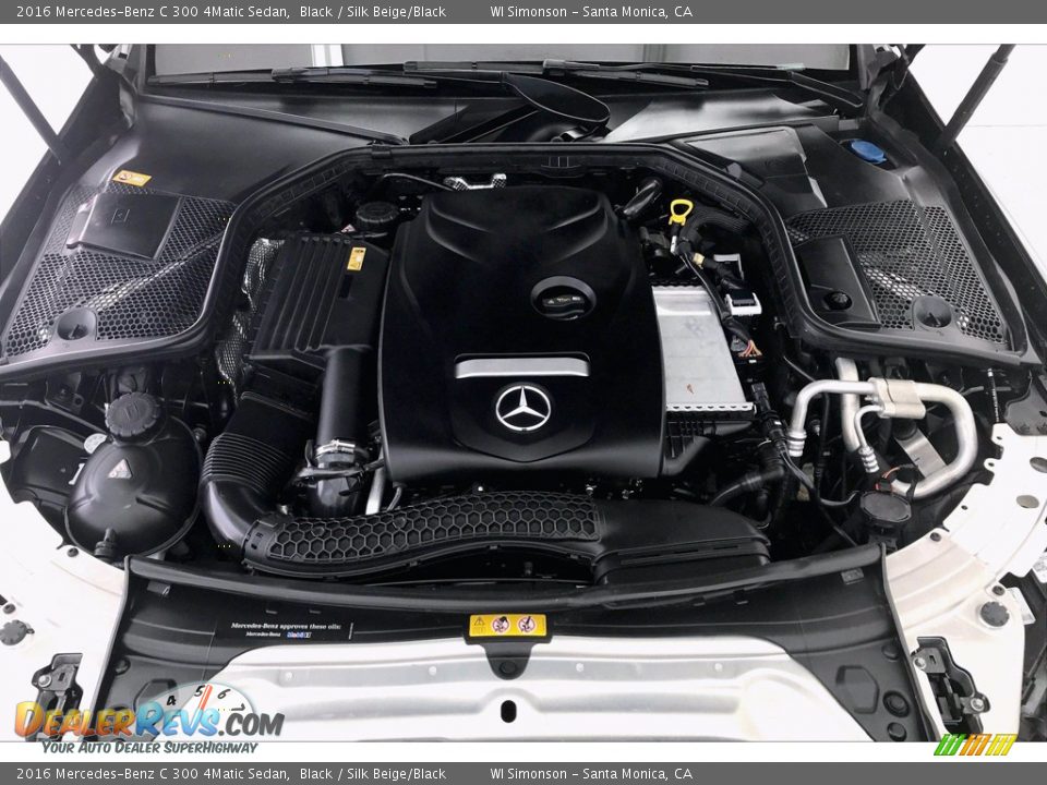 2016 Mercedes-Benz C 300 4Matic Sedan Black / Silk Beige/Black Photo #9