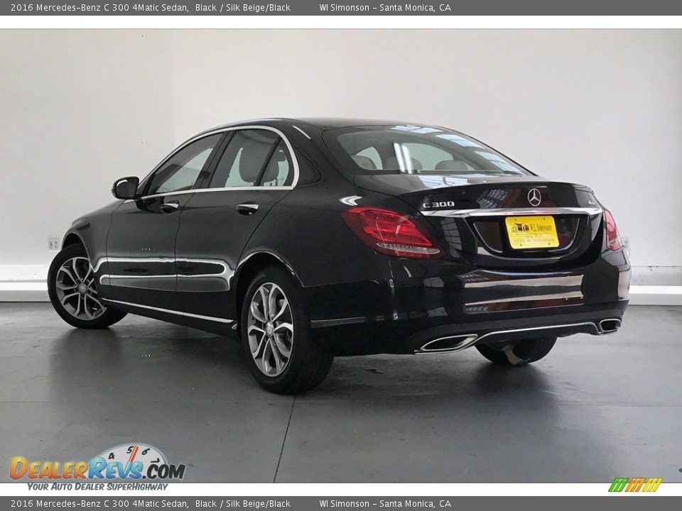 2016 Mercedes-Benz C 300 4Matic Sedan Black / Silk Beige/Black Photo #10