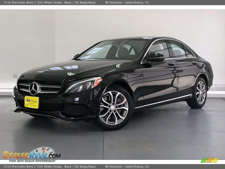 2016 Mercedes-Benz C 300 4Matic Sedan Black / Silk Beige/Black Photo #12