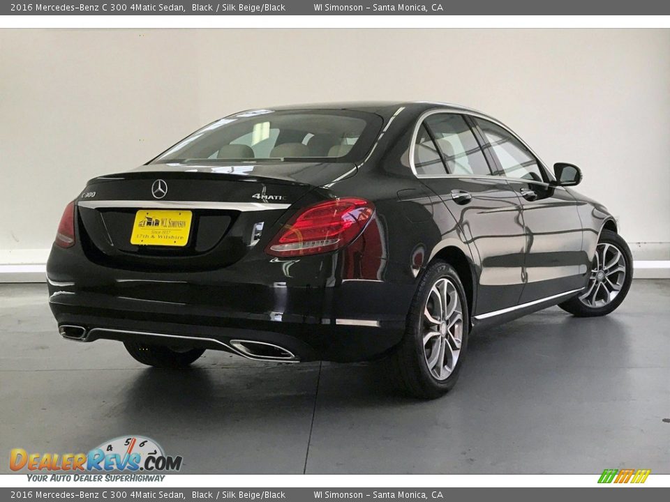 2016 Mercedes-Benz C 300 4Matic Sedan Black / Silk Beige/Black Photo #16